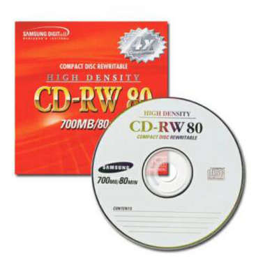 삼성전자 CD-RW 700MB 4x 쥬얼 (10장)