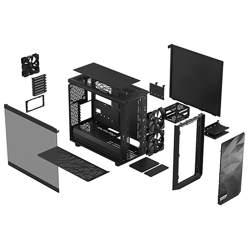 Fractal Design Meshify 2 Lite Light 강화유리 (블랙)_이미지