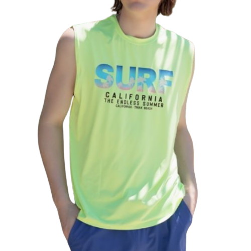 티막 공용 루즈핏 민소매 래쉬가드 GKM5004_이미지