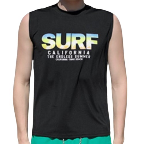 티막 공용 루즈핏 민소매 래쉬가드 GKM5004_이미지