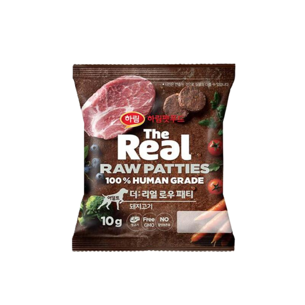 더리얼 독 로우 패티 돼지고기 어덜트 10g