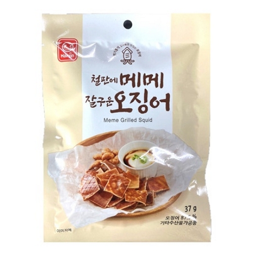 철판에 메메 잘구운 오징어 37g