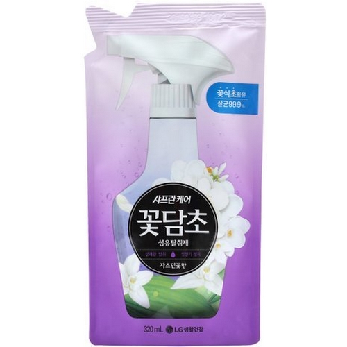 LG생활건강 샤프란 케어 ㅤ꽃담초 섬유탈취제 자스민꽃향 320ml (1개)_이미지