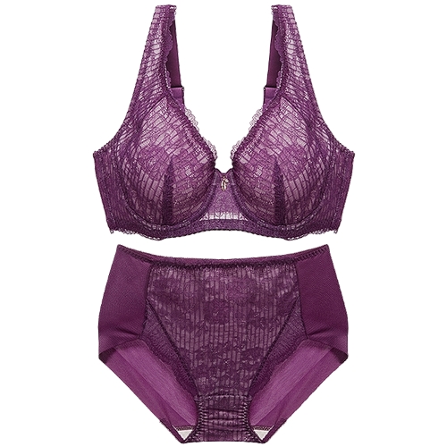 비비안 BBM 자카드레이스 풀컵 홑겹 보정브라 햄팬티 세트 BR3515/BP3515P (1세트)_이미지