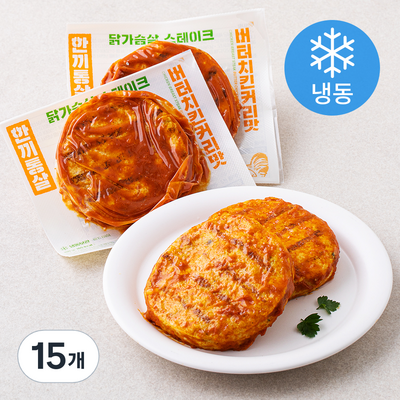 이그니스 한끼통살 닭가슴살 스테이크 버터치킨커리맛 100g (15개)