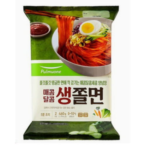 풀무원 매콤달콤 생쫄면 2인분 460g (1개)