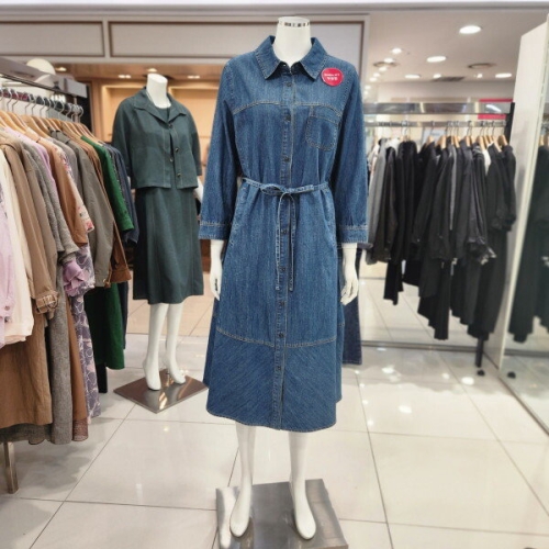 요하넥스 데님벨티드원피스 Z4C9D100-1 045