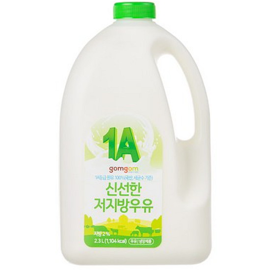 쿠팡 곰곰 신선한 저지방 우유 2.3L (3개)_이미지
