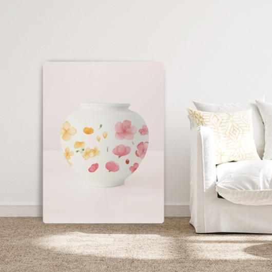 오홀리브 달항아리 기본다리 액자테이블 (60x40cm)_이미지