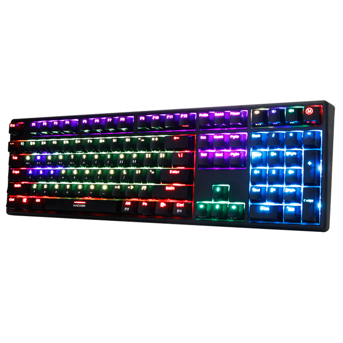 앱코 HACKER K620 인피니티 RGB 기계식 키보드 (청축)_이미지