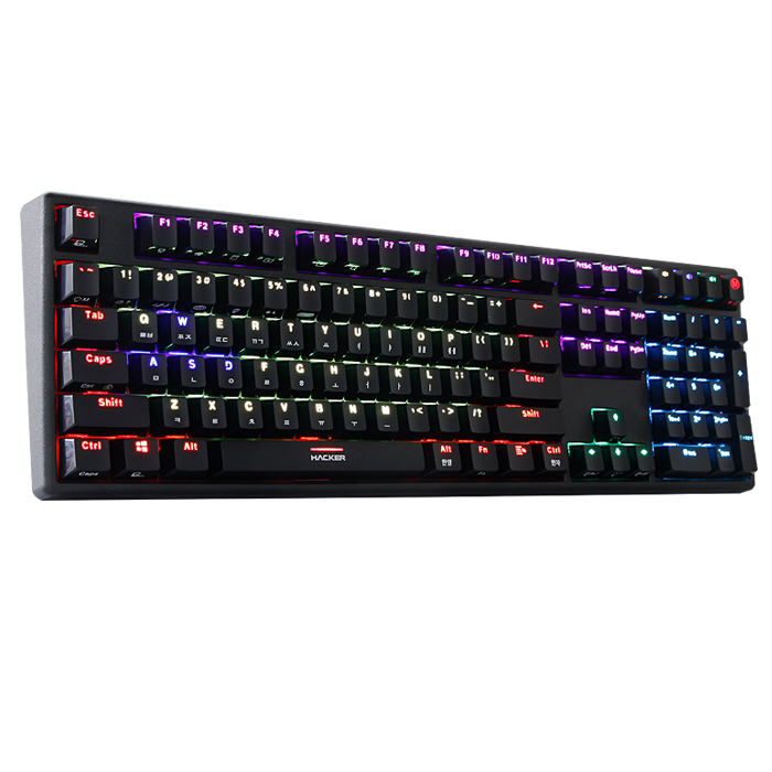 앱코 HACKER K620 인피니티 RGB 기계식 키보드 (청축)_이미지