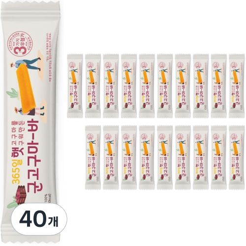 365일 햇고구마를 구워 만든 군고구마바 60kcal 40개 22g