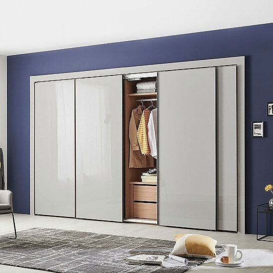 한샘 글로우 슬라이딩 붙박이장 행거형 (260cm)_이미지