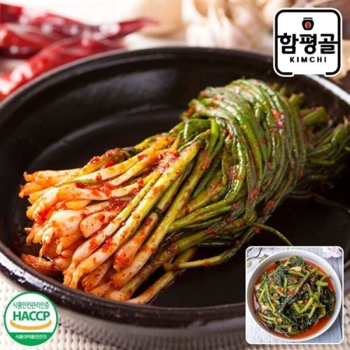  함평골김치 감칠맛이 풍부한 전라도 여수 파김치 1kg+열무김치1kg [1개]