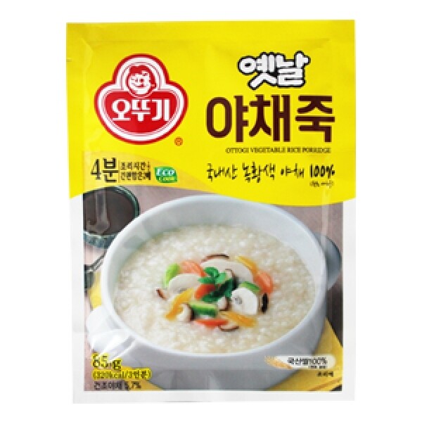 오뚜기 옛날 야채죽 85g이미지입니다. 누르면 해당 게시물로 새창이동합니다.