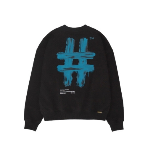 빈트릴 긴팔티 VQA BA231RM003BK 우먼즈 뉴 페인팅 해시태그 오버핏 맨투_이미지