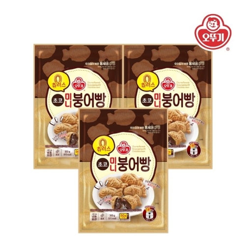 오뚜기 츄러스 미니 붕어빵 초코 300g (3개)