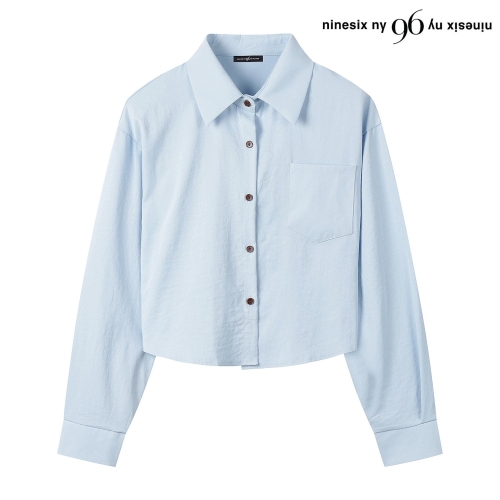 96NY 모던 카라넥 버튼 셔츠 NP3BA010L0