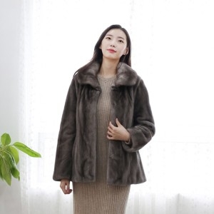 우진 WJ 모피 코펜하겐퍼 휘메일풀스킨 스텐카라 블루아이리스 밍크코트 WJF2206 국내
