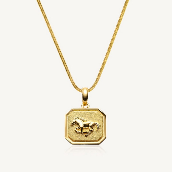 수앤진골드 말 시그넷 펜던트 목걸이 7.5g