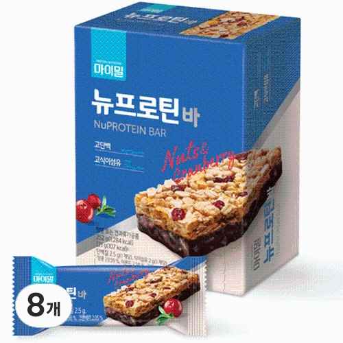 대상웰라이프 마이밀 뉴프로틴 바 252g (21gx12개) (8개)_이미지