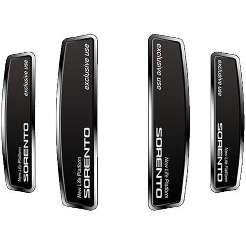 DXSOAUTO 블랙 쉴드 엠블럼 도어가드 MQ4