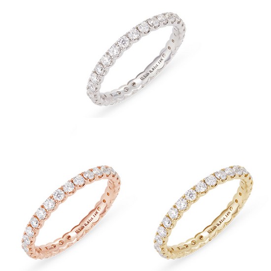 도로시 14K 랩 다이아몬드 이터니티 반지(1.9mm)