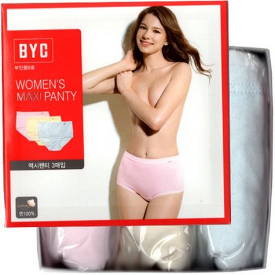 BYC  맥시 삼각팬티 3종세트 BYL8318 (1세트)