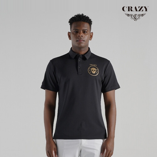  크레이지 어페럴 남성 골프 반팔티셔츠 CZM-TS2210BK