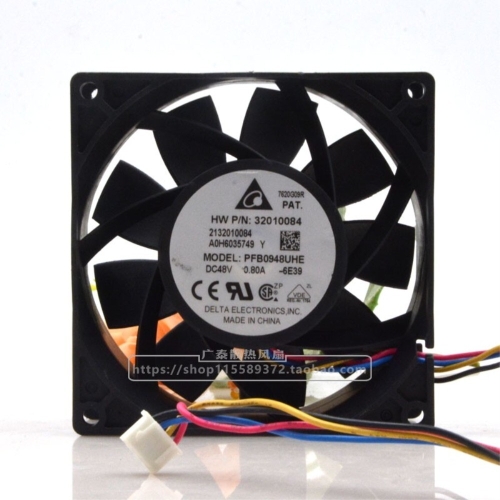 델타 PFB0948UHE 9CM 48V 0.80A 9038 4선식 속도 조절 대용량 냉각 팬_이미지