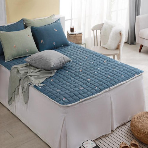 퍼피아지 라임블루 온수매트 커버 (싱글, 100x200cm)_이미지