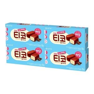 롯데웰푸드 티코 저당 밀크초코 510ml (4개)