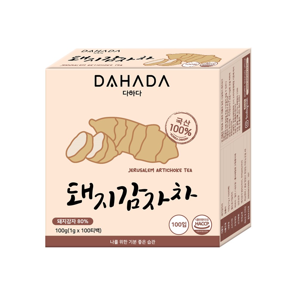 허브앤티 다하다 돼지감자차 100개입 (3개)_이미지