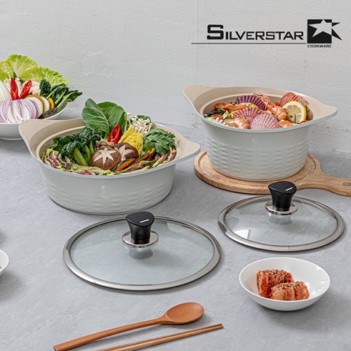 실버스타 쿡쿡 IH 주물냄비 2종 A세트 (양수20+전골24)