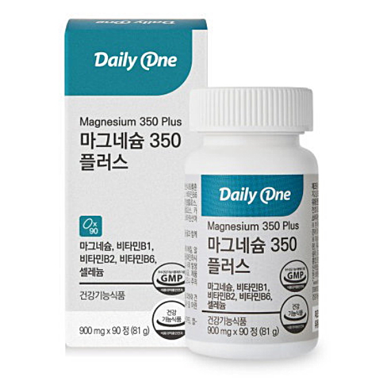 데일리원 마그네슘 350 플러스 90정 (5개)_이미지