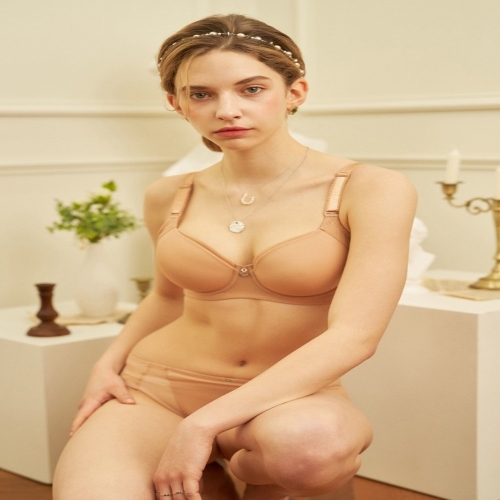와코루 280D 스트레치 몰드 햄원단 브래지어AB컵 WBRP011_이미지