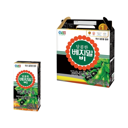 정식품 달콤한 베지밀B 검은콩 190ml (16개)_이미지