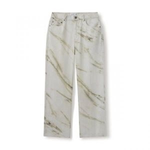 �����ؽ������۴� �񽽷ο� ���ϸ� ���� ���� ���̵� ��Ʈ����Ʈ BESLOW MARBLE DIGITAL PRINT DENIM PANTS MARBLE54..