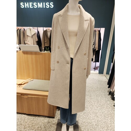쉬즈미스 울 블렌드 더블 핸드메이드 코트 SWHCTN42060