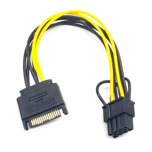 티테크놀로지 T-S-VGA8 SATA to VGA 8핀 케이블 (0.15m)_이미지