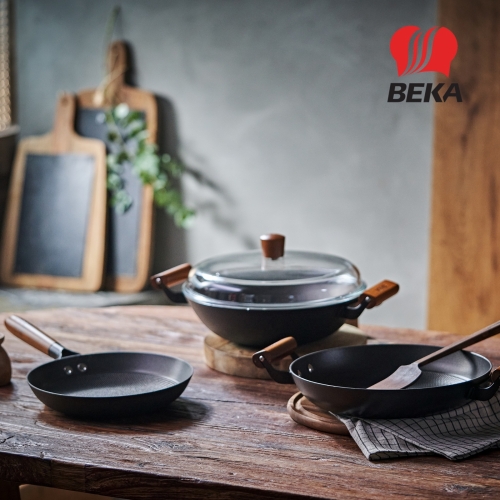 베카 시즈닝 무쇠팬 풀세트 (그리들팬28+양수팬28+팬24+뚜껑+키친툴)