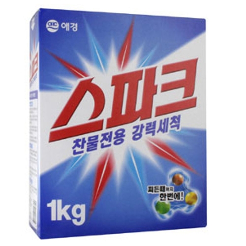 스파크 1KG 세탁세제 빨래세제 일반세탁기 드럼세탁기_이미지