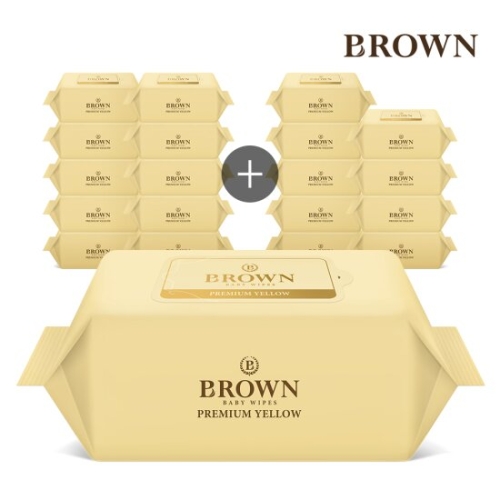 프리미엄 옐로우 물티슈 리필형 72매