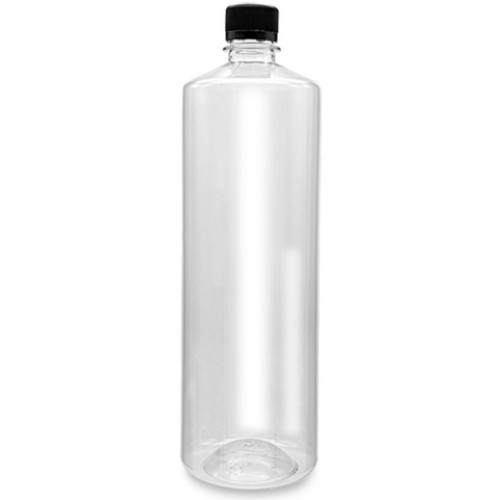 1BOX 일자페트병 1000ml 기본캡-80개입 담금주 효소 음료 저장 플라스틱용기