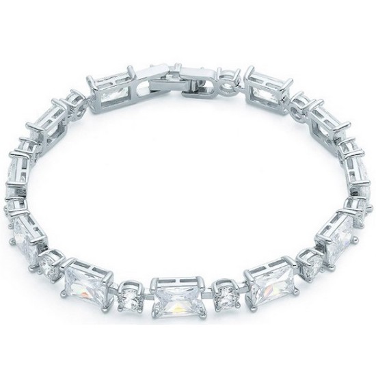 이랜드 OST 트윙클 화이트 스퀘어 팔찌S OTB122912QWW