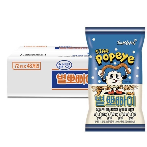 농심 삼양식품 삼양 별뽀빠이 4입번들 x 12개 총48개
