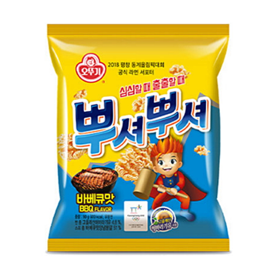 오뚜기 뿌셔뿌셔 바베큐맛 90g (10개)_이미지