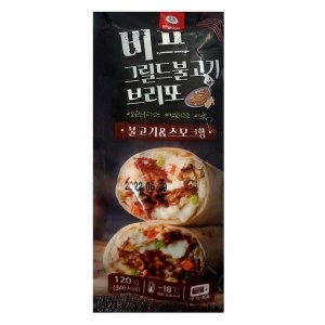 피자 간식 편의점/ 비프 그릴드 불고기 브리또 120g