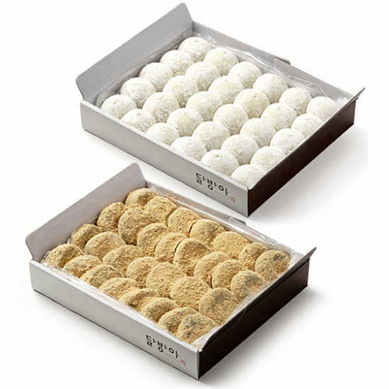 콩쑥찰떡 30개입 1.8kg + 찹쌀떡 30개입 1.8kg