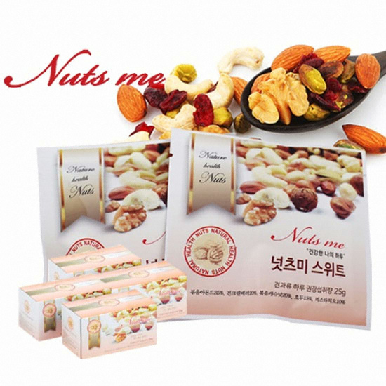 씨앤푸드 건강한 나의 하루 넛츠미 스위트 25g (15개)